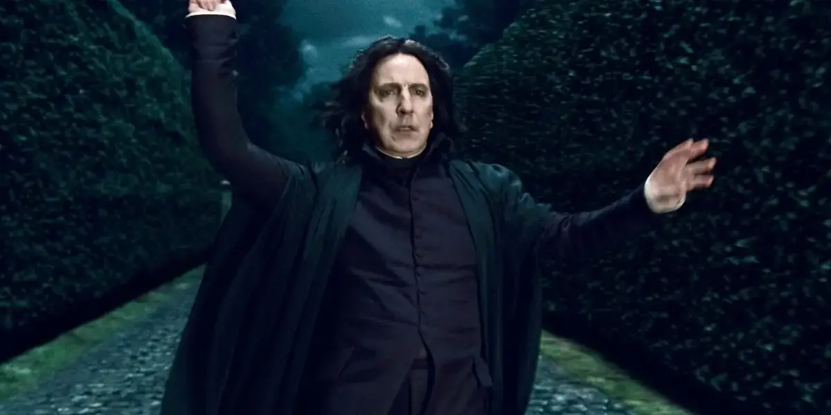 Alan Rickman playing Professor Snape.