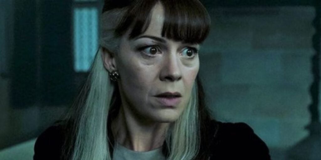 Helen McCrory as Narcissa Malfoy.