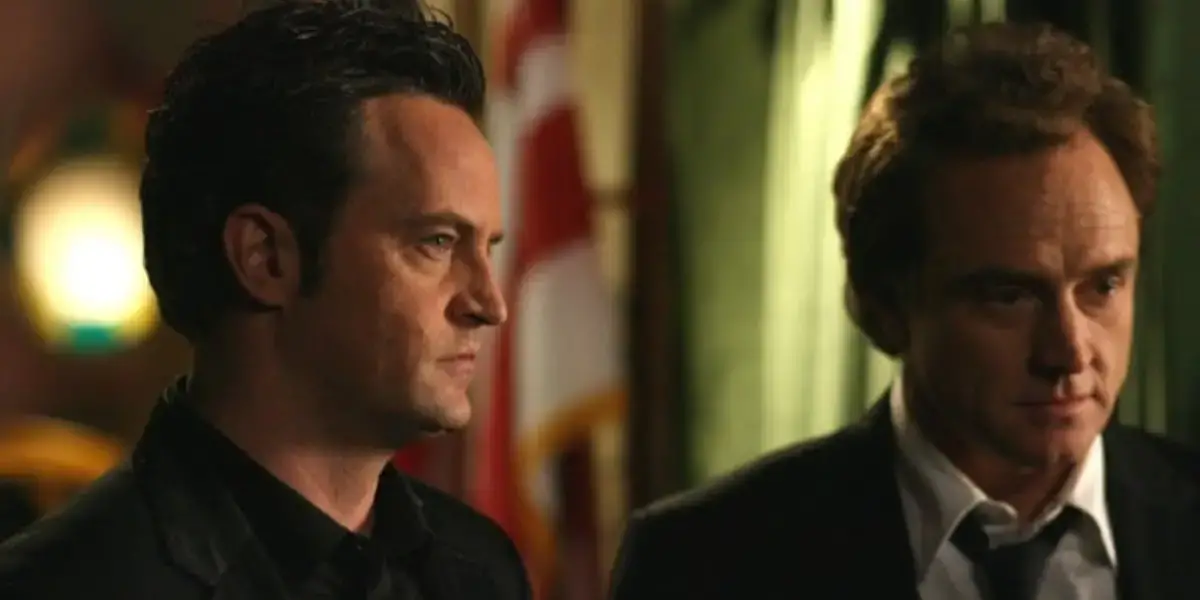 Matthew Perry and Bradley Whitford in Studio 60 on the Sunset Strip. 