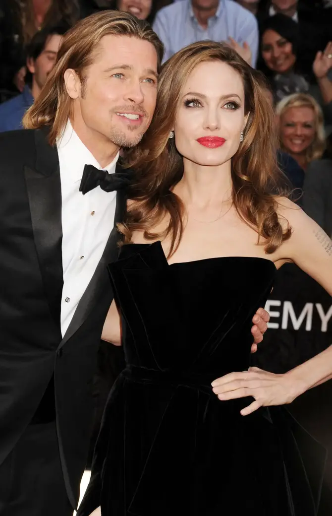 Brad Pitt y Angelina Jolie.
