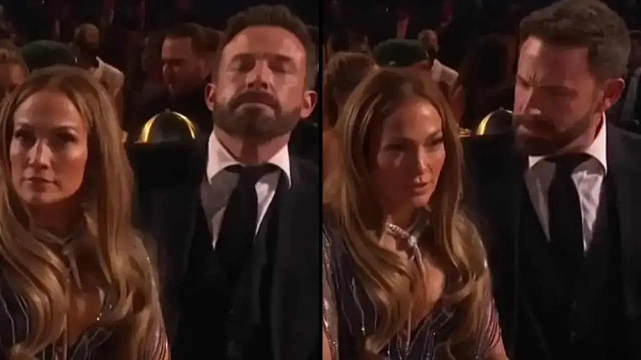 A lip reader has shared what Jennifer Lopez said to Ben Affleck in a tense moment at the Grammys.