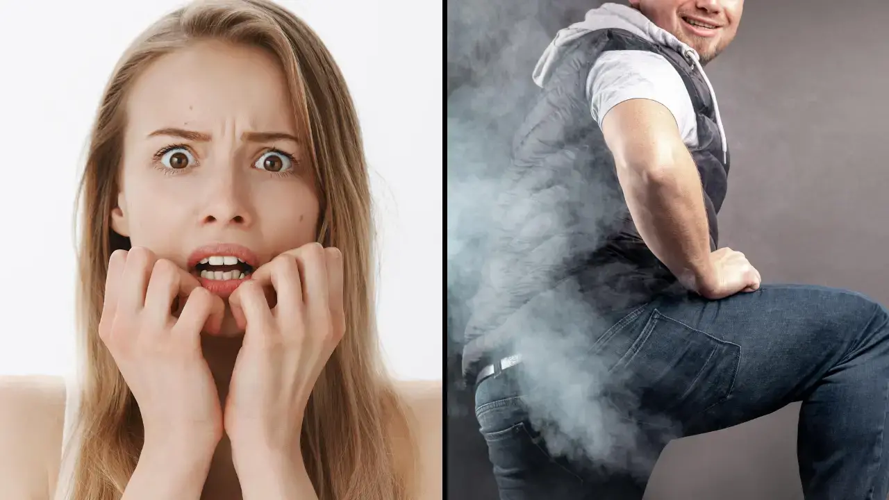 Holding in a fart could cause it to come out your mouth