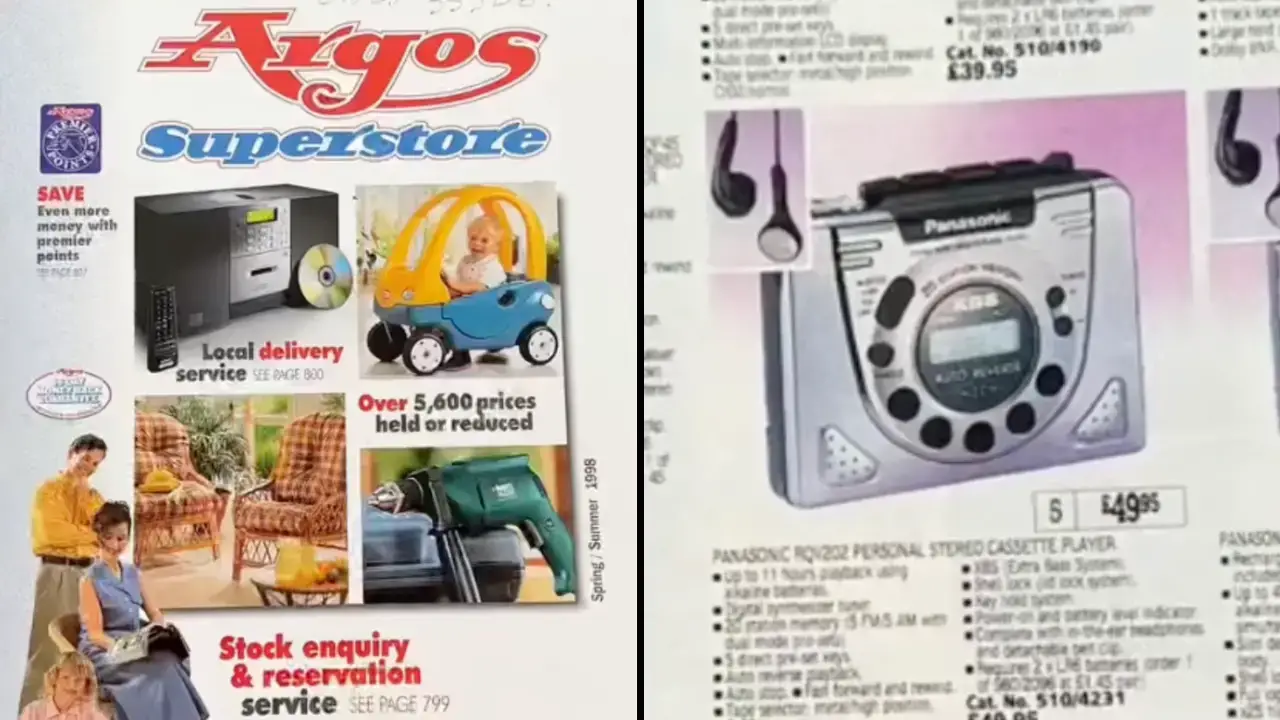 A TikTok video featuring a 1998 Argos catalogue has taken the internet by storm and viewers are shocked by the prices.