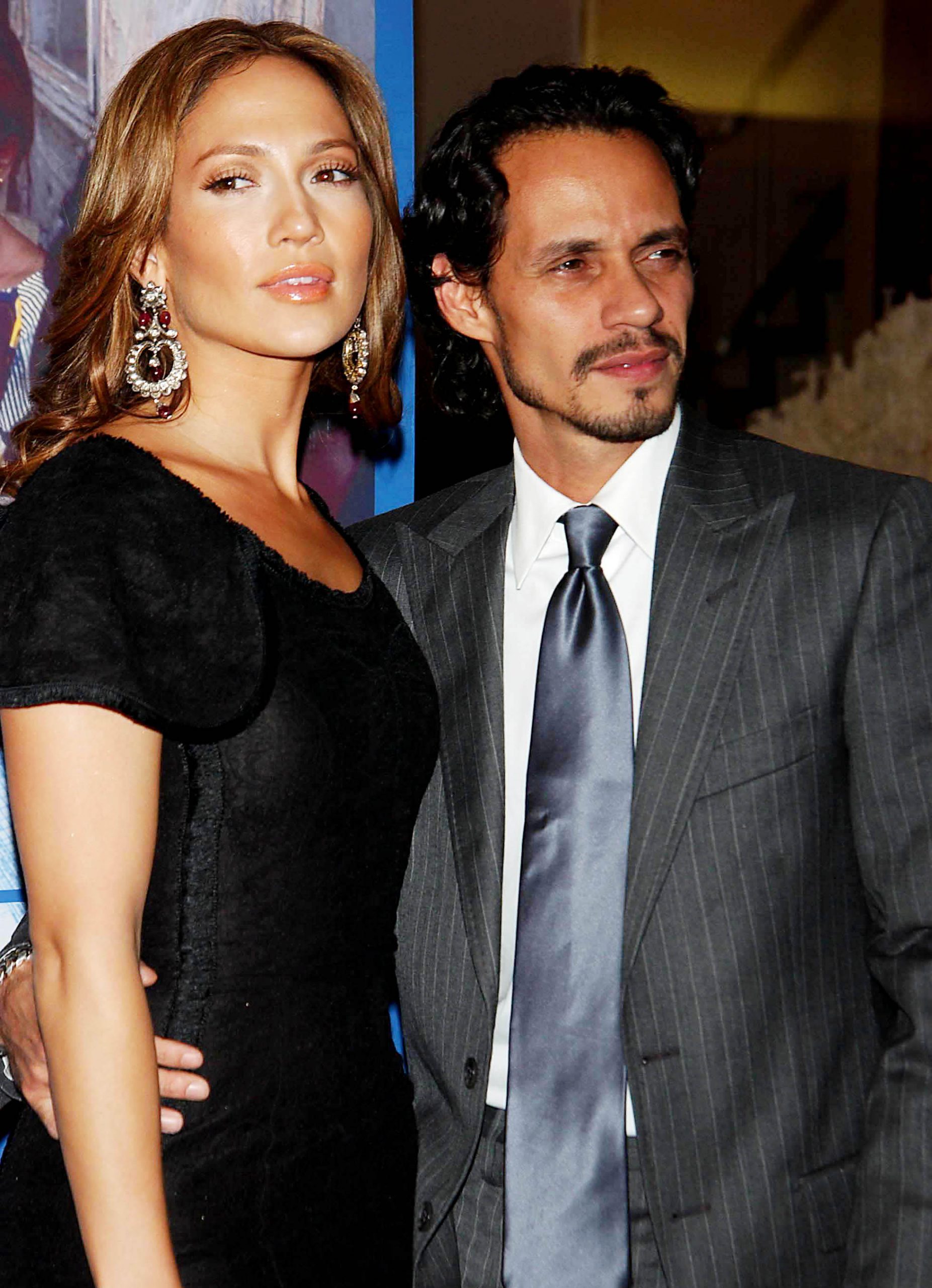 Jennifer Lopez and Marc Anthony. 