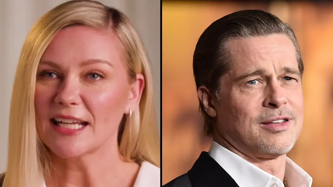 Kirsten Dunst has opened up about an on-screen kiss with a 31-year-old Brad Pitt when she was just 11.