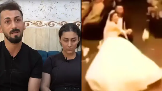 A bride and groom made a heartbreaking confession after their wedding ended in tragedy with over 100 people dying. 