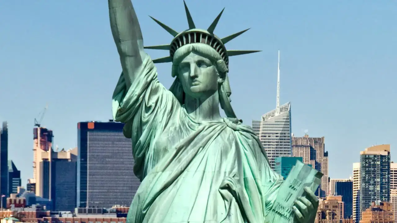 People are calling for the Statue of Liberty to be cleaned, revealing its true color.