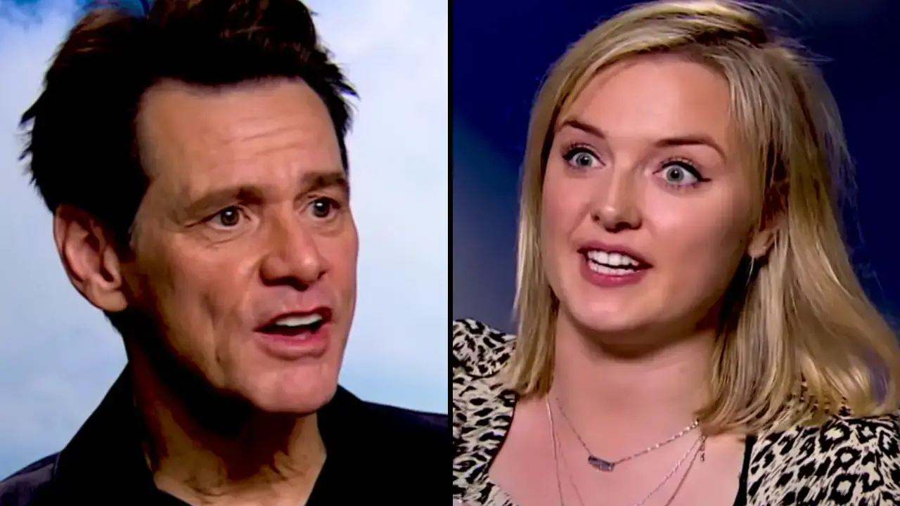 Jim Carrey has been criticised for 'being sleazy' and making a journalist seemingly uncomfortable during an interview.