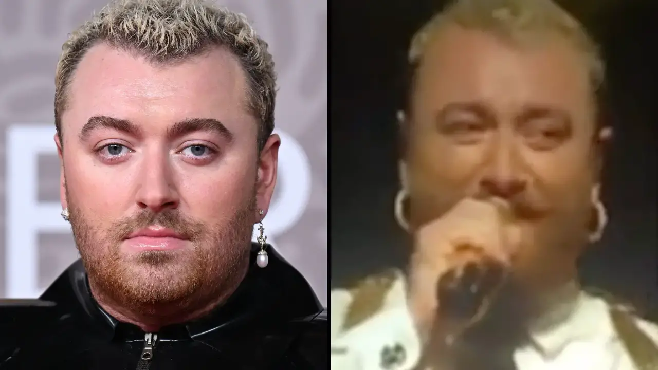 Sam Smith breaks down in tears on stage as they reflected on the 'challenging moments' they have experienced.