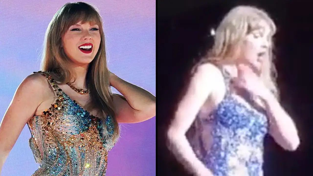 Taylor Swift fans have been left horrified by footage of the pop star 'struggling to breathe' while performing for her Eras tour.