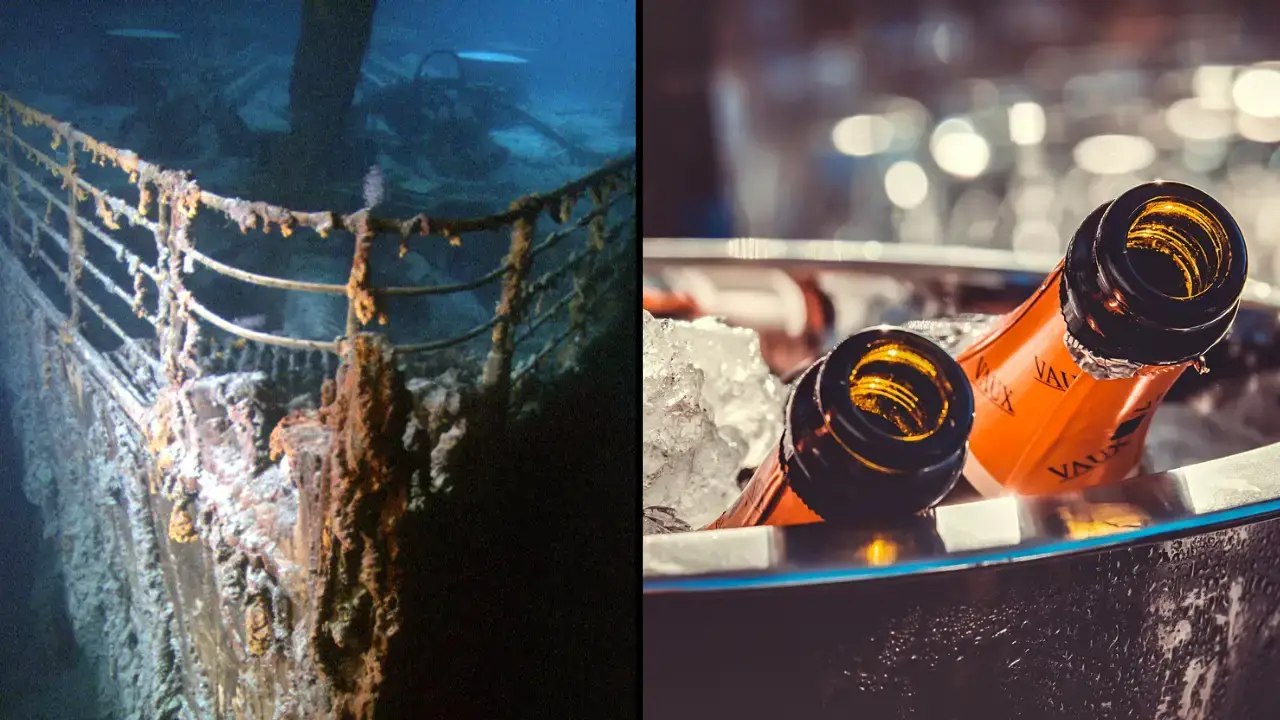 Champagne bottles managed to stay intact on the wreckage of the Titanic and many people have been left curious as to why. 