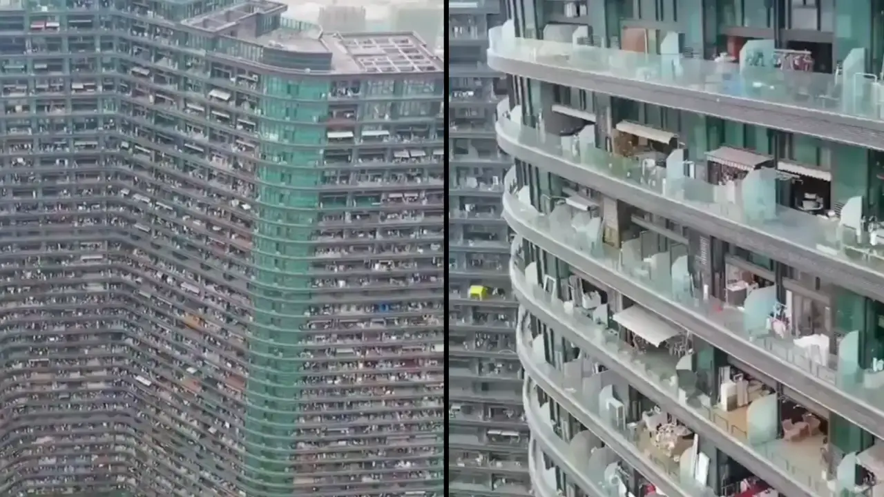 The Regent International, an apartment block in China, houses 20,000 residents who never need to go outside...