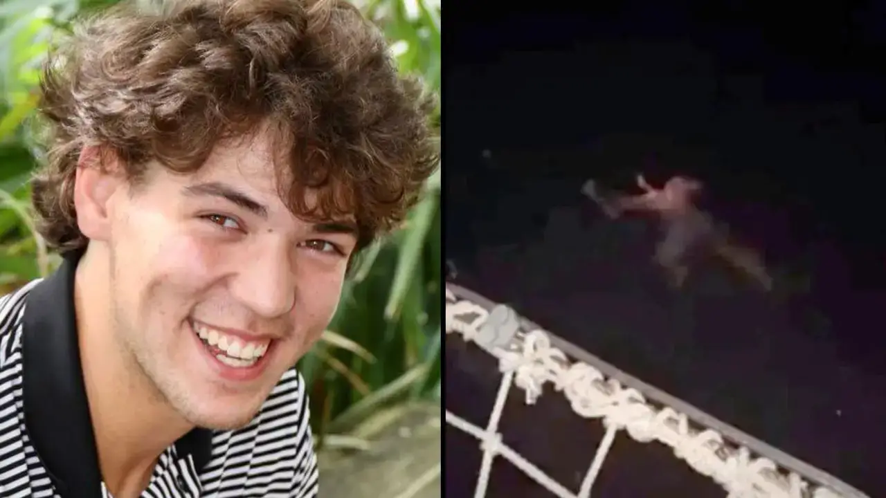 The last words shouted to Cameron Robbins, the missing teen who jumped off a cruise ship into shark-infested waters, have been revealed.