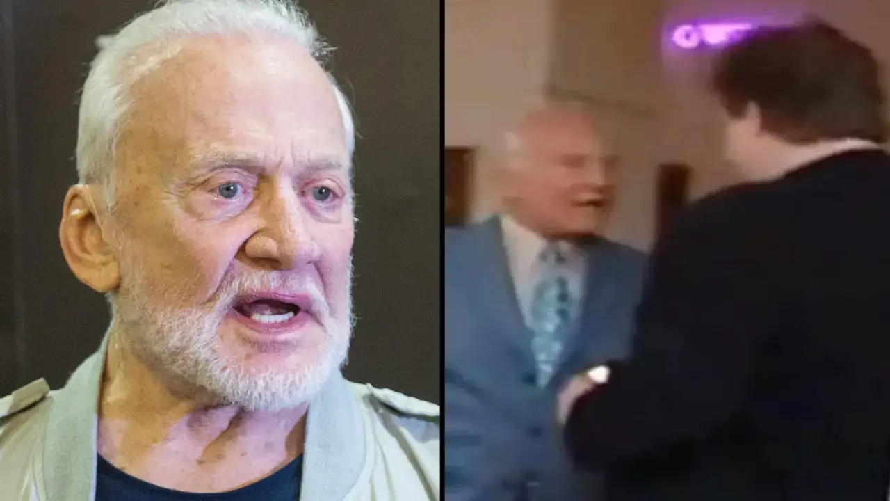 Buzz Aldrin punched a conspiracy theorist who accused him of faking the Moon landing.