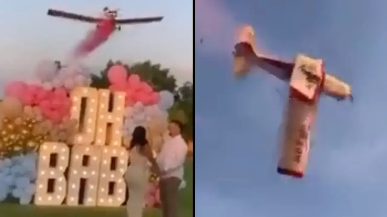 A pilot has died in a plane crash involved in a gender reveal stunt.