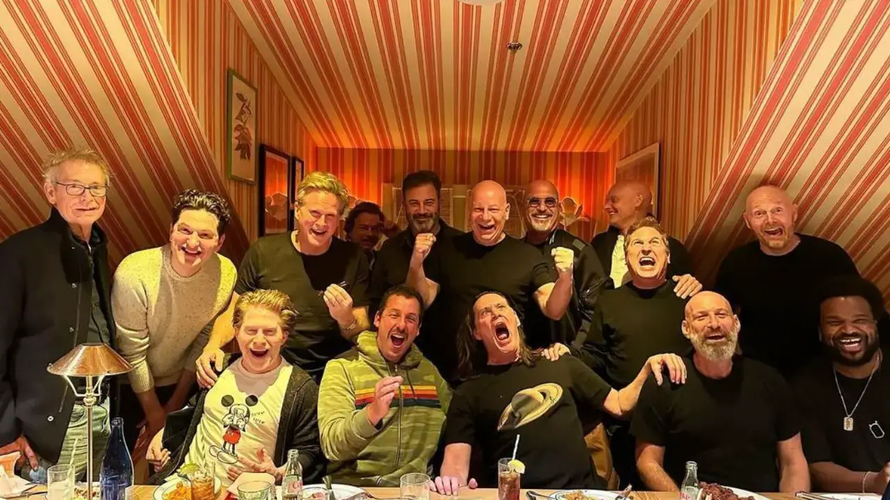 Jim Carrey's fans were speechless by the number of celebrities attending his birthday party.