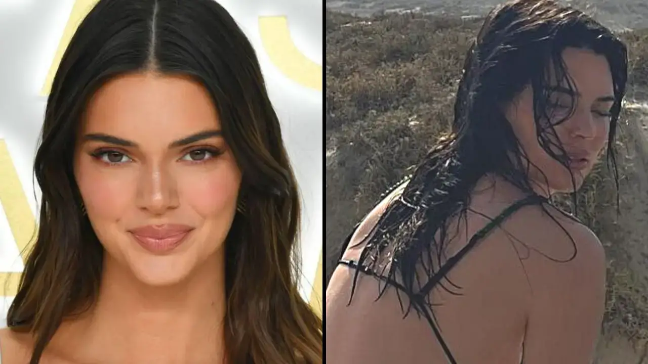 Model Kendall Jenner has been accused of a major photoshop fail in her latest bikini snap.