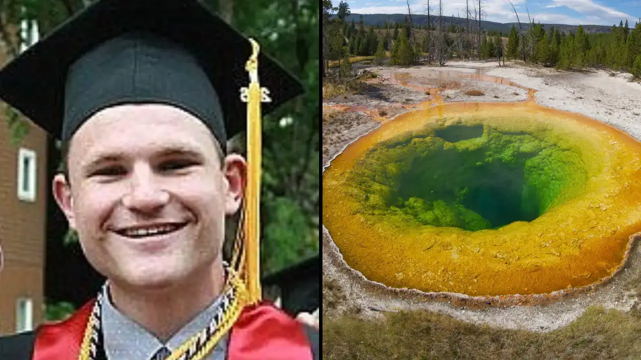 Colin Scott, of Portland, Oregon, attempted to 'hot pot' and fell into a Yellowstone hot spring, completely dissolving within a day. 