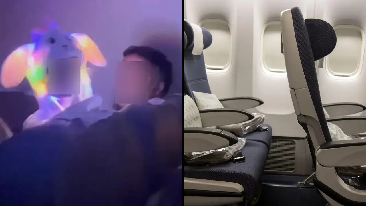 People are calling for 'no-kids flights' after a child kept everyone awake with a glow-in-the-dark costume.