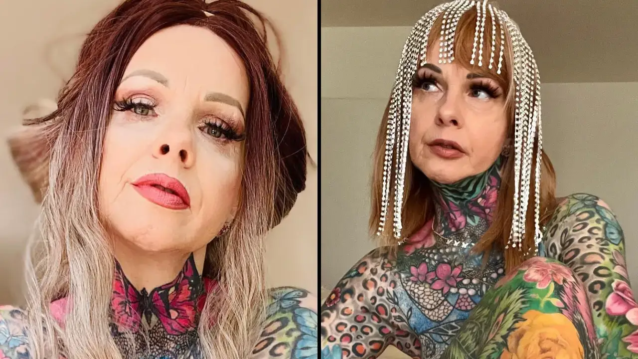 Grandma Kersten Tristan has become a social media star after spending $30,000 on a tattoo transformation.