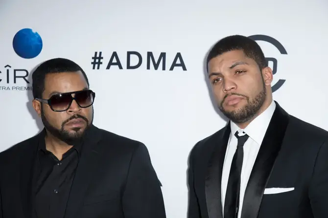 Ice Cube and O'Shea Jackson Jr.