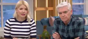 Phillip Schofield and Holly Willoughby on This Morning. 