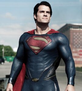 Henry Cavill as Superman. 