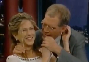 David Letterman and Jennifer Aniston