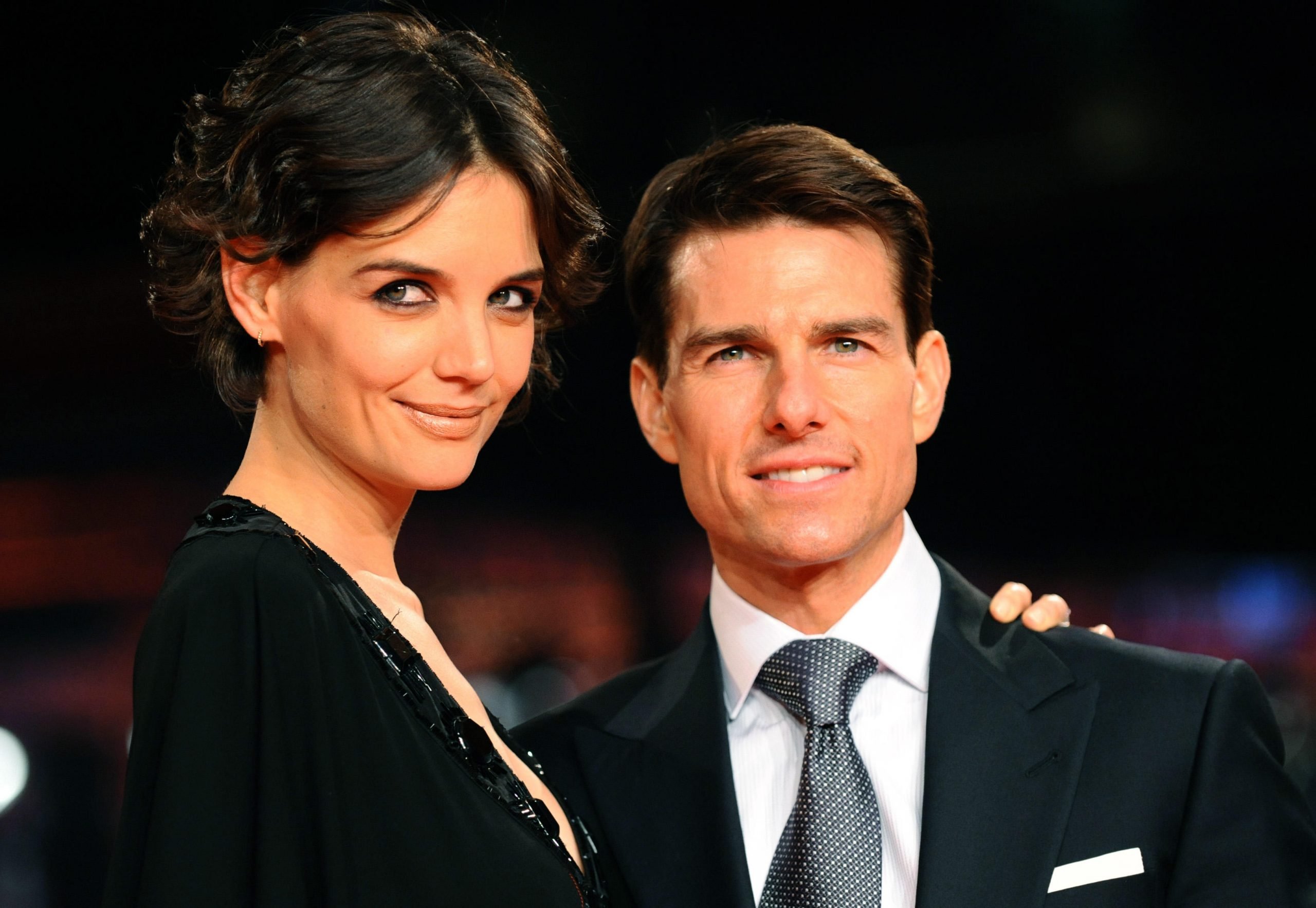 Katie Holmes and Tom Cruise. 