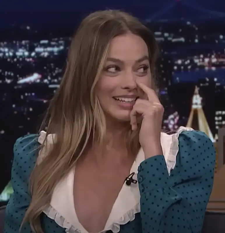 Margot Robbie on Jimmy Fallon's show. 