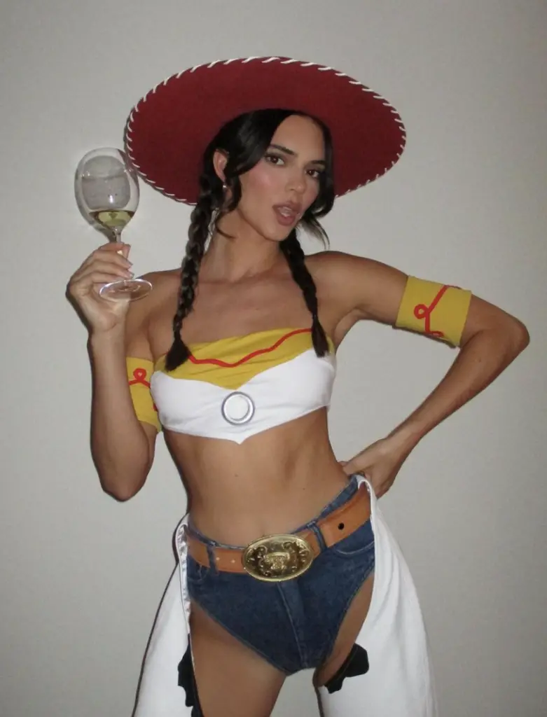 Kendall Jenner as Jessie from Toy Story.