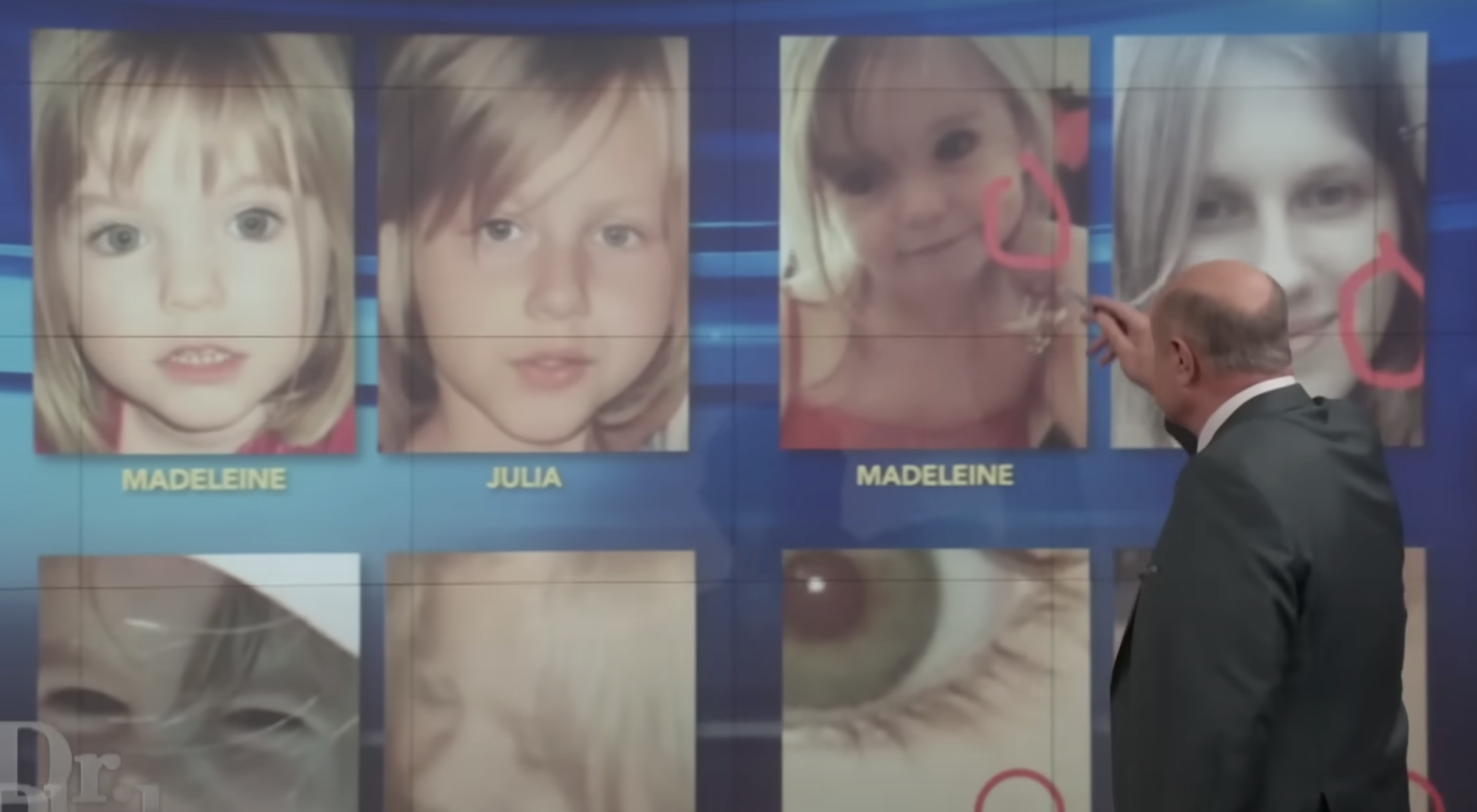 Madeleine McCann and Julia Wandelt photos side by side. 