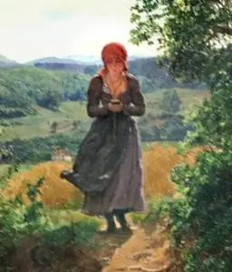 150-year-old painting shows woman holding 'iPhone'.