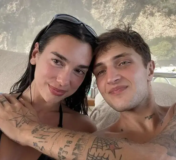 Dua Lipa and Anwar Hadid. 