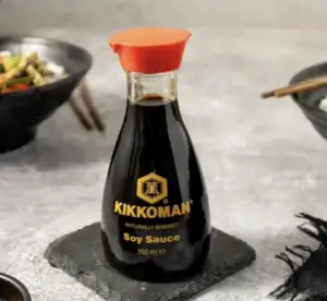 Kikkoman soy sauce.