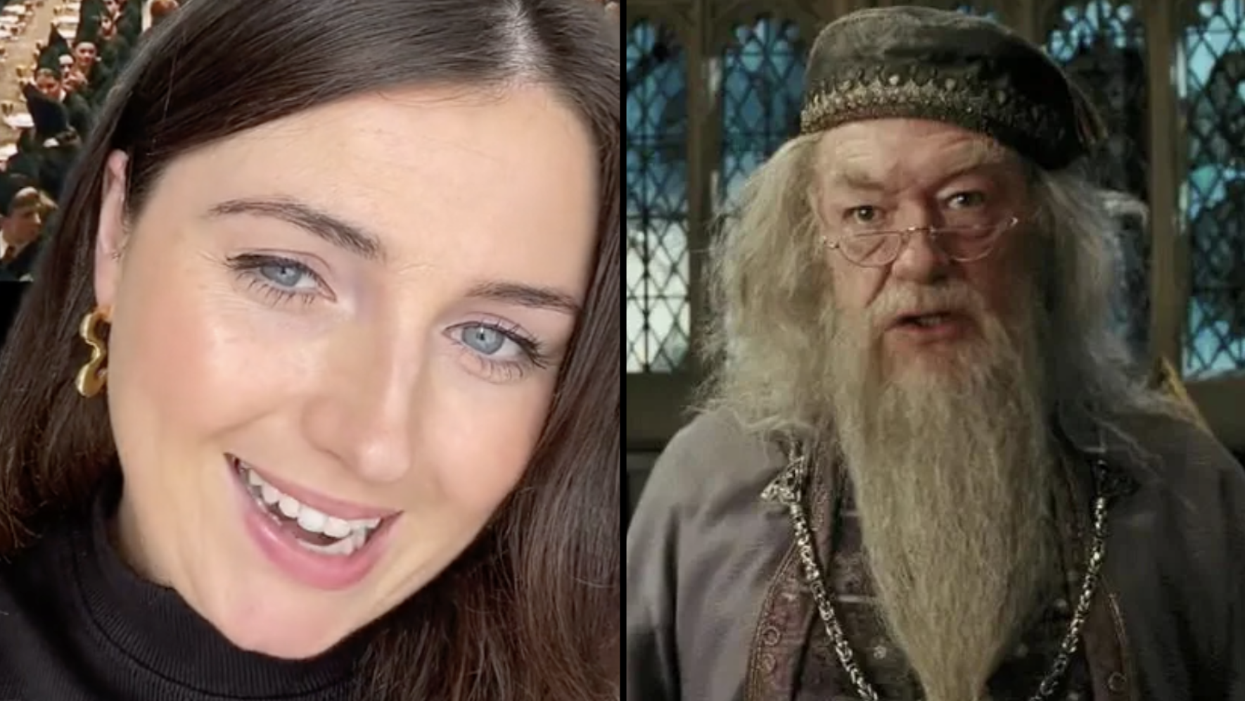 A Harry Potter extra has taken to TikTok and claimed the late Michael Gambon accidentally 'spat in her face'.