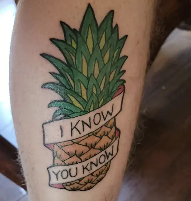 Pineapple tattoo