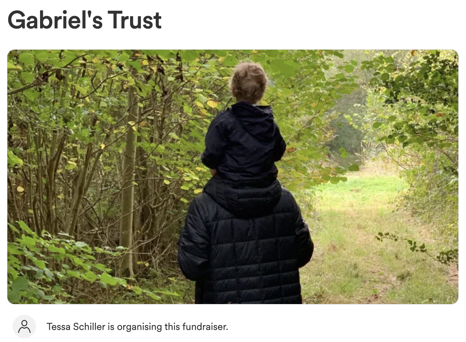 Gabriel's Trust on GoFundMe. 