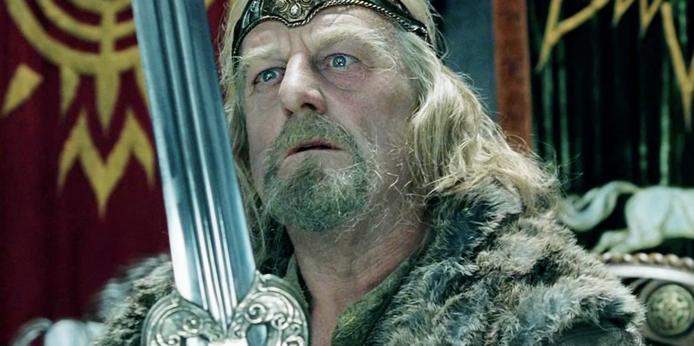 Bernard Hill in LOTR. 