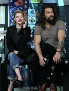 Amber Heard and Jason Momoa.