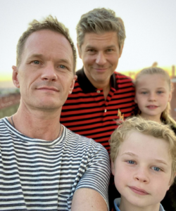 Neil Patrick Harris, David Burtka, Gideon Scott and, Harper Grace.