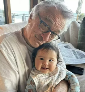 Robert De Niro and baby daughter