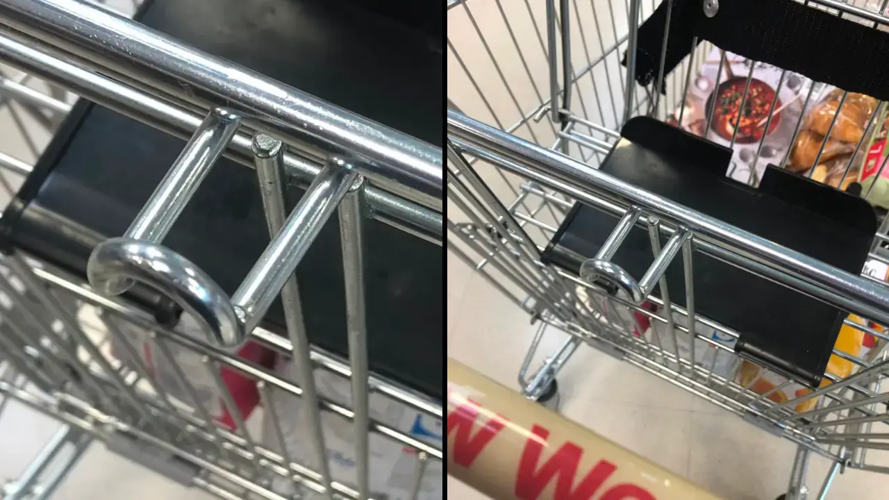 Shoppers have had their minds blown after realising what the hook on trollies is for.