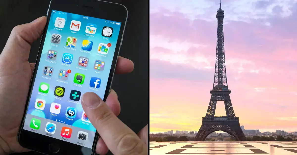 Why are people setting their iPhone location to France?