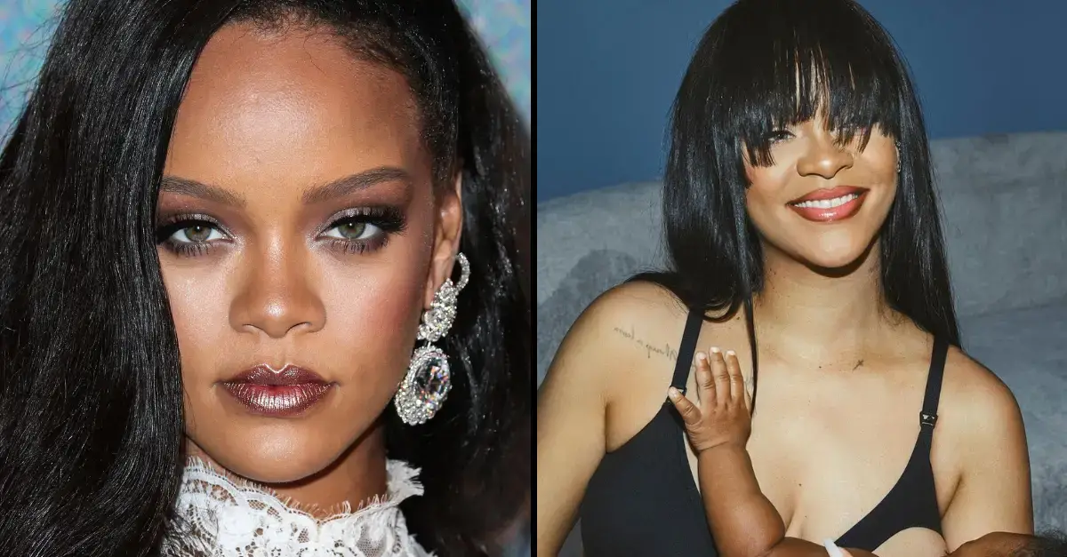 Rihanna is facing a social media backlash after sharing photos of herself breastfeeding her son. 