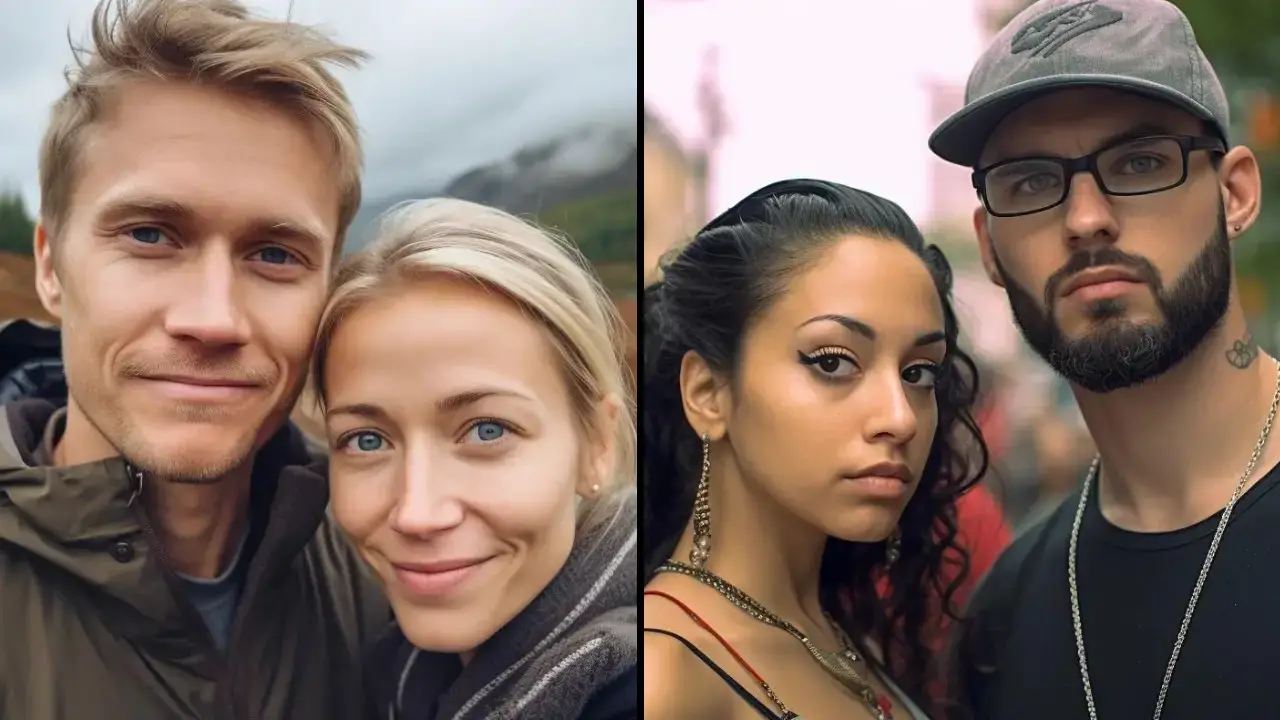 AI has been used to show what the 'average couples' from every country looks like and people have been left fuming.