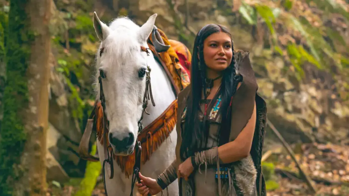 Alyssa Wapanatâhk in Peter Pan & Wendy 2023.