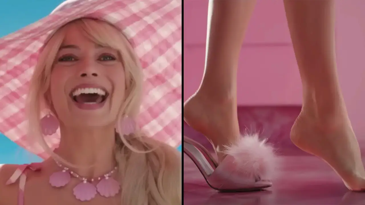 Margot Robbie's feet in the Barbie trailer have gotten everyone talking.