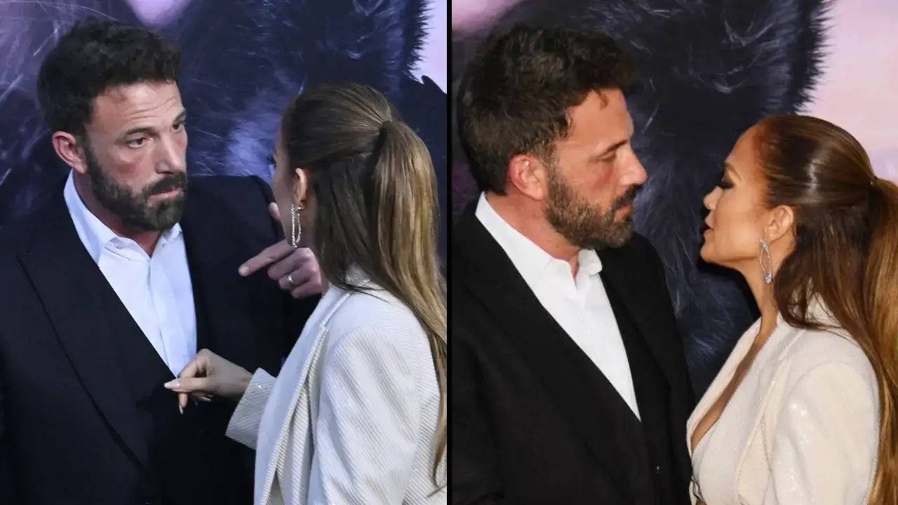 A lip reader has shared what Ben Affleck and Jennifer Lopez were saying during a 'tense' red carpet exchange. 