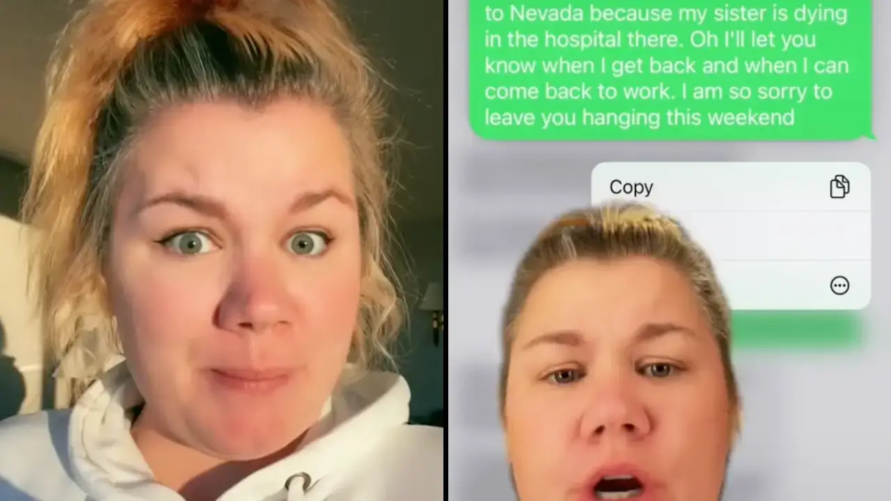 A woman has shared her boss’s savage response to her missing work as her sister was dying. 